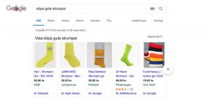 google-ads-annonsering-köpa-strumpor