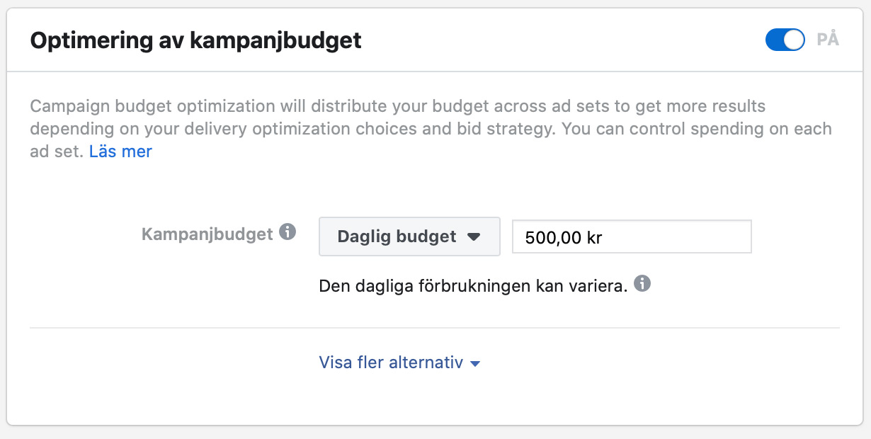 facebook-annonsering-budget