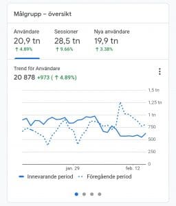 Trafik Hemsida analytics